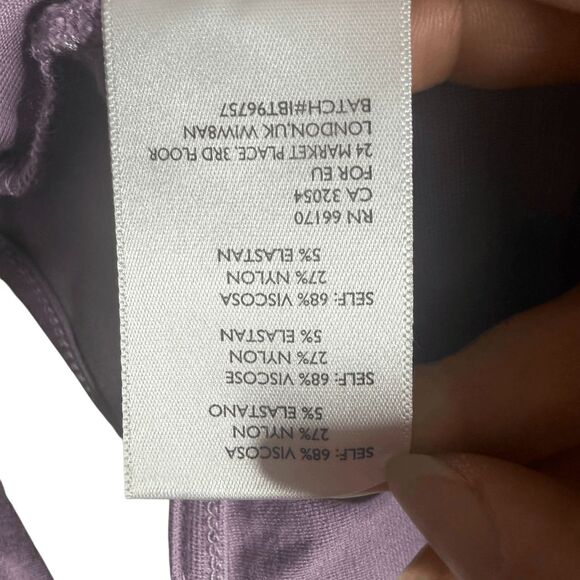 Urban Outfitters Bobbie Cutout cropped tank top Mauve Large - Picture 6 of 6